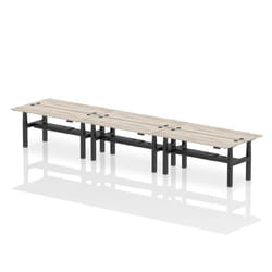 Dynamic Air Back-to-Back W1800 x D600mm Height Adjustable Sit Stand 6