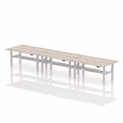 Dynamic Air Back-to-Back W1800 x D600mm Height Adjustable Sit Stand 6