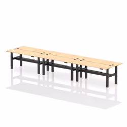 Dynamic Air Back-to-Back W1800 x D600mm Height Adjustable Sit Stand 6