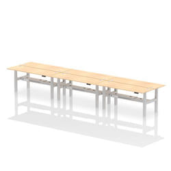 Dynamic Air Back-to-Back W1800 x D600mm Height Adjustable Sit Stand 6