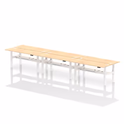 Dynamic Air Back-to-Back W1800 x D600mm Height Adjustable Sit Stand 6