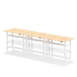 Dynamic Air Back-to-Back W1800 x D600mm Height Adjustable Sit Stand 6