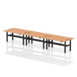 Dynamic Air Back-to-Back W1800 x D600mm Height Adjustable Sit Stand 6