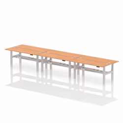Dynamic Air Back-to-Back W1800 x D600mm Height Adjustable Sit Stand 6