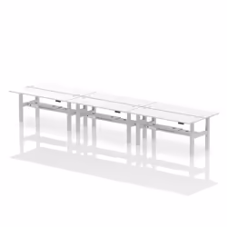 Dynamic Air Back-to-Back W1800 x D600mm Height Adjustable Sit Stand 6