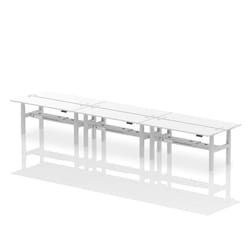 Dynamic Air Back-to-Back W1800 x D600mm Height Adjustable Sit Stand 6