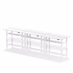 Dynamic Air Back-to-Back W1800 x D600mm Height Adjustable Sit Stand 6