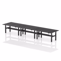 Dynamic Air Back-to-Back W1800 x D600mm Height Adjustable Sit Stand 6