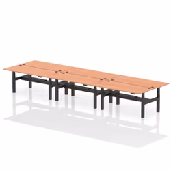 Dynamic Air Back-to-Back W1800 x D800mm Height Adjustable Sit Stand 6