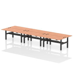 Dynamic Air Back-to-Back W1800 x D800mm Height Adjustable Sit Stand 6