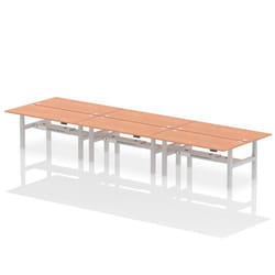 Dynamic Air Back-to-Back W1800 x D800mm Height Adjustable Sit Stand 6