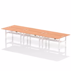 Dynamic Air Back-to-Back W1800 x D800mm Height Adjustable Sit Stand 6