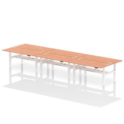 Dynamic Air Back-to-Back W1800 x D800mm Height Adjustable Sit Stand 6