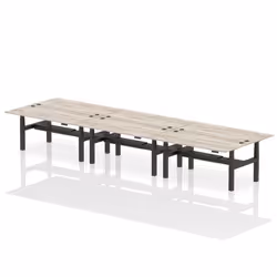 Dynamic Air Back-to-Back W1800 x D800mm Height Adjustable Sit Stand 6