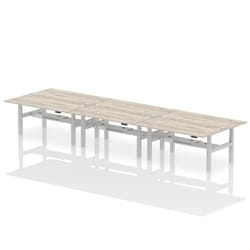 Dynamic Air Back-to-Back W1800 x D800mm Height Adjustable Sit Stand 6