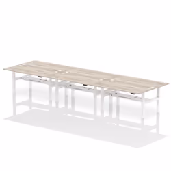 Dynamic Air Back-to-Back W1800 x D800mm Height Adjustable Sit Stand 6