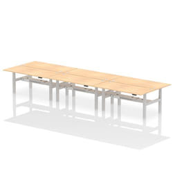 Dynamic Air Back-to-Back W1800 x D800mm Height Adjustable Sit Stand 6