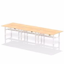 Dynamic Air Back-to-Back W1800 x D800mm Height Adjustable Sit Stand 6