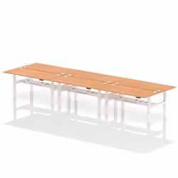 Dynamic Air Back-to-Back W1800 x D800mm Height Adjustable Sit Stand 6