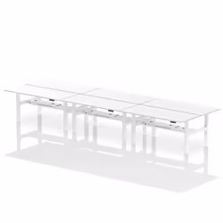 Dynamic Air Back-to-Back W1800 x D800mm Height Adjustable Sit Stand 6