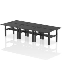 Dynamic Air Back-to-Back W1200 x D800mm Height Adjustable Sit Stand 6
