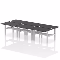 Dynamic Air Back-to-Back W1200 x D800mm Height Adjustable Sit Stand 6