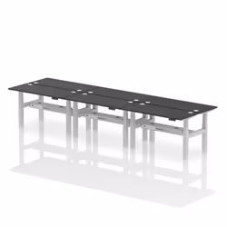 Dynamic Air Back-to-Back W1400 x D600mm Height Adjustable Sit Stand 6