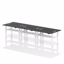 Dynamic Air Back-to-Back W1400 x D600mm Height Adjustable Sit Stand 6