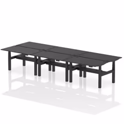 Dynamic Air Back-to-Back W1400 x D800mm Height Adjustable Sit Stand 6