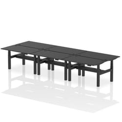 Dynamic Air Back-to-Back W1400 x D800mm Height Adjustable Sit Stand 6