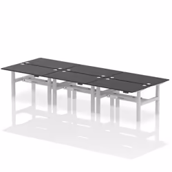 Dynamic Air Back-to-Back W1400 x D800mm Height Adjustable Sit Stand 6