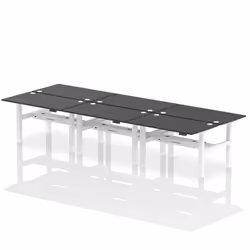 Dynamic Air Back-to-Back W1400 x D800mm Height Adjustable Sit Stand 6