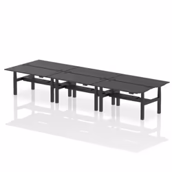 Dynamic Air Back-to-Back W1600 x D800mm Height Adjustable Sit Stand 6