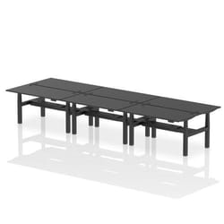 Dynamic Air Back-to-Back W1600 x D800mm Height Adjustable Sit Stand 6
