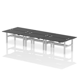 Dynamic Air Back-to-Back W1600 x D800mm Height Adjustable Sit Stand 6