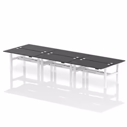 Dynamic Air Back-to-Back W1600 x D800mm Height Adjustable Sit Stand 6