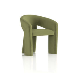 Dynamic Boho Fabric Armchair Forest Green - SF000001 DD