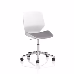 Dynamic Florence Task Office Chair 5 Star Chrome Base With White Frame