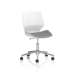 Dynamic Florence Task Office Chair 5 Star Chrome Base With White Frame