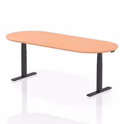 Dynamic Impulse W2400 x D1000 x H660-1310mm Height Adjustable Boardroo