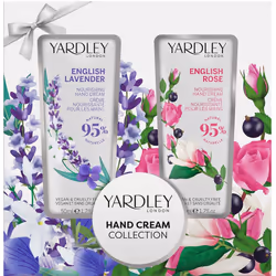 London English Lavender and English Rose Hand Cream Collection, with Patchouli for Moisturising and Hydrating Benefits 2x50ml