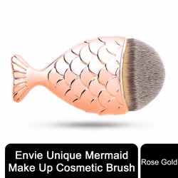Aquarius Fish Face Contour Makeup Brush, Rose Gold