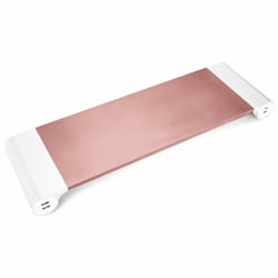 Aluminium Space-Saving Desktop Organiser - Rose Gold