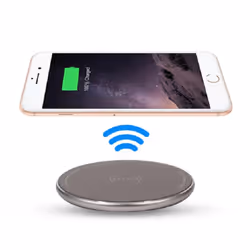 Aquarius Universal Wireless Charging Pad Round - Silver