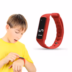 Teen Fitness Tracker Aq 114 Red