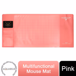 AQ Multifunctional Ecofriendly Comp Desk Mouse Mat - Pink