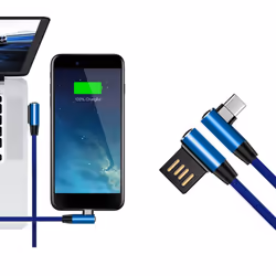 Aquarius Universal Type-C Cable Aluminium - Blue