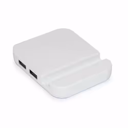 Universal Mobile Stand 4 Port USB Hub Holder Mount - White