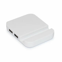 Universal Mobile Stand 4 Port USB Hub Holder Mount - White