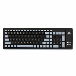 Flexible Mini Portable Roll Up Waterproof Keyboard - Wireless Wired Keyboard